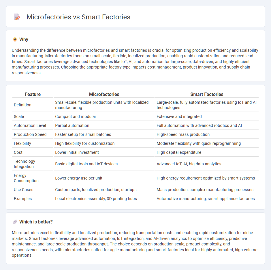 Microfactories vs Smart Factories in Manufacturing