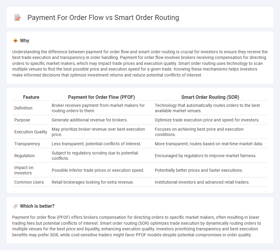 Payment For Order Flow vs Smart Order Routing in Finance