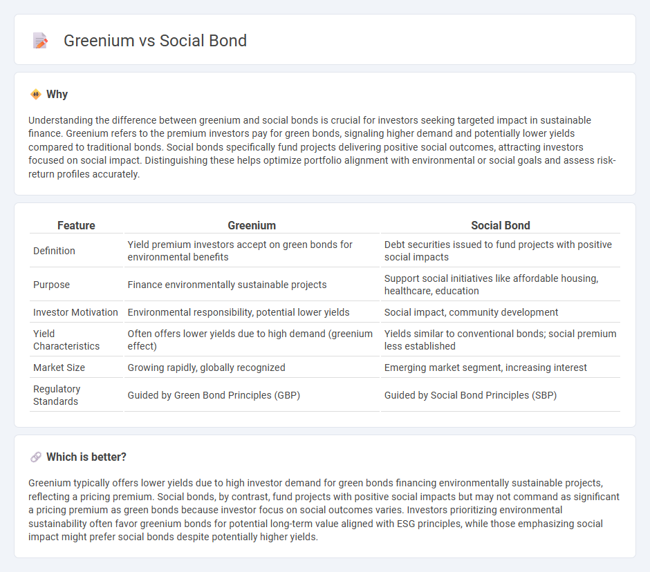Greenium vs Social Bond in Finance