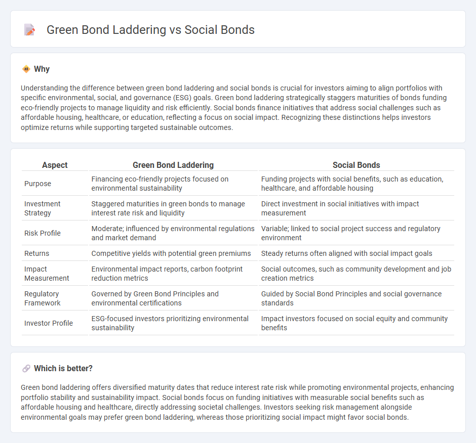 Green Bond Laddering vs Social Bonds in Finance