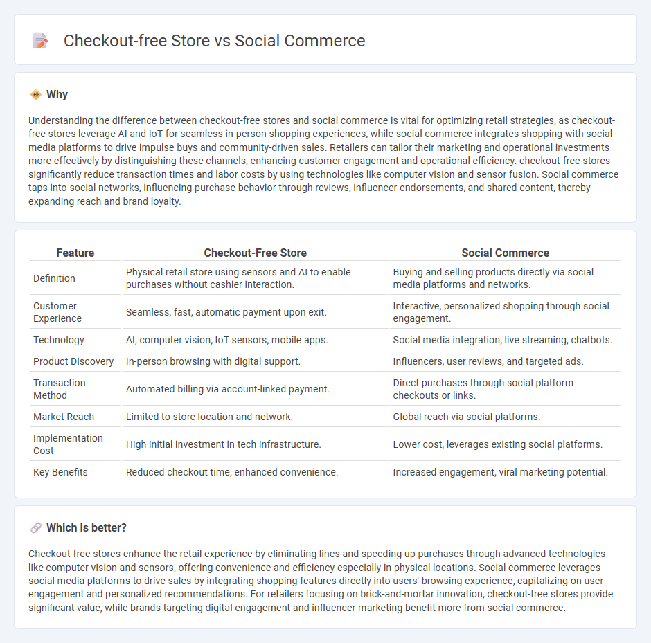 Checkout-Free Store vs Social Commerce in Retail