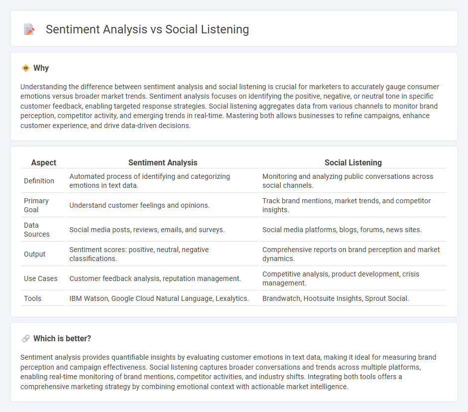 Sentiment Analysis vs Social Listening in Marketing
