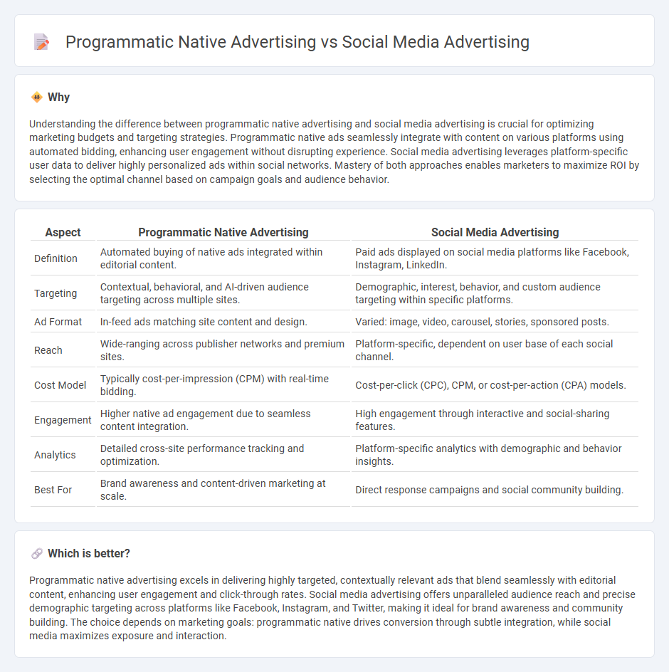 Programmatic Native Advertising vs Social Media Advertising in Marketing