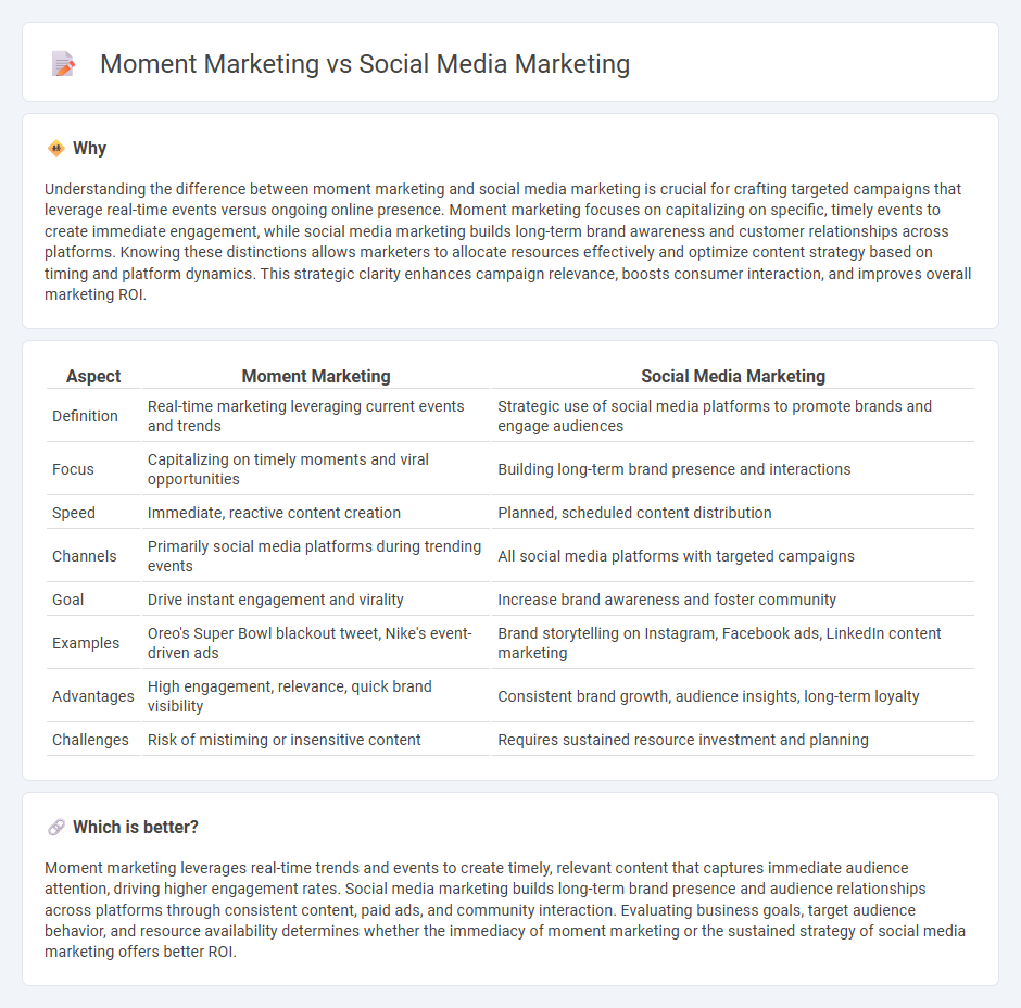Moment Marketing vs Social Media Marketing in Marketing