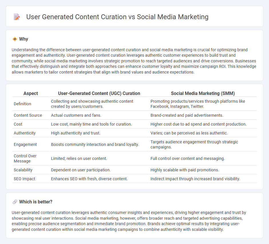 User Generated Content Curation vs Social Media Marketing in Marketing