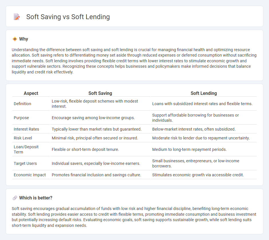 Soft Saving vs Soft Lending in Economy