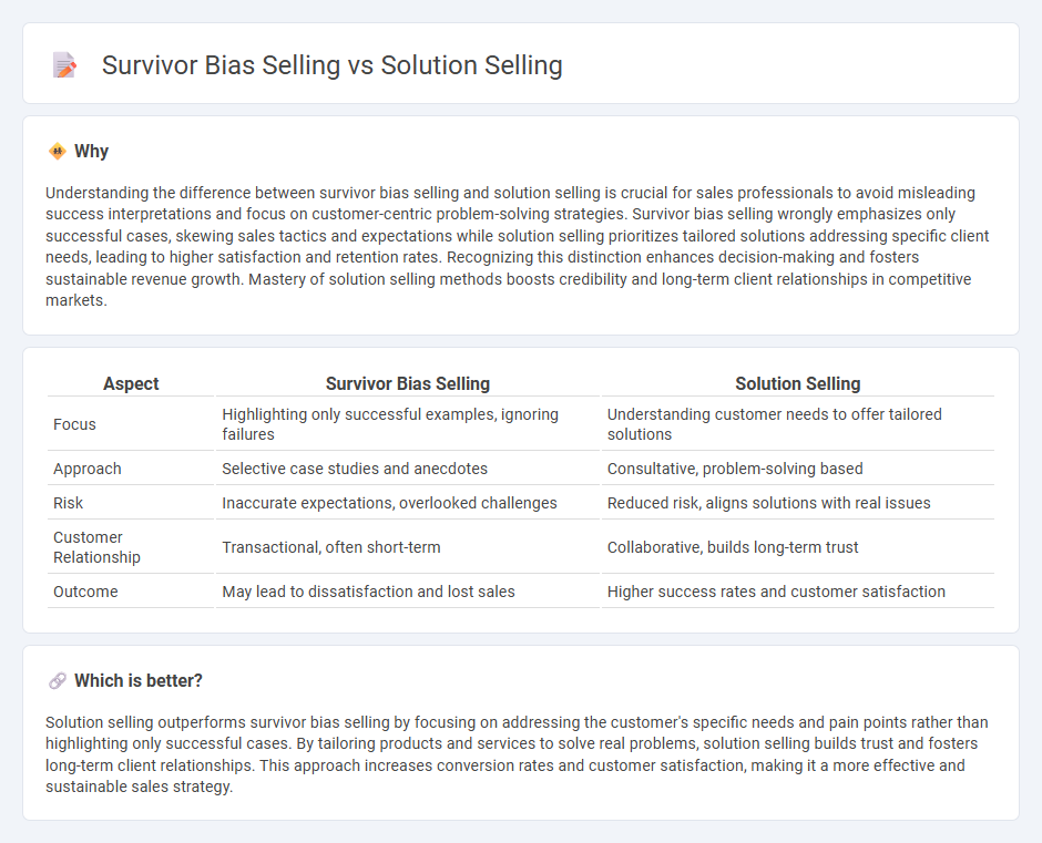 Survivor Bias Selling vs Solution Selling in Sales