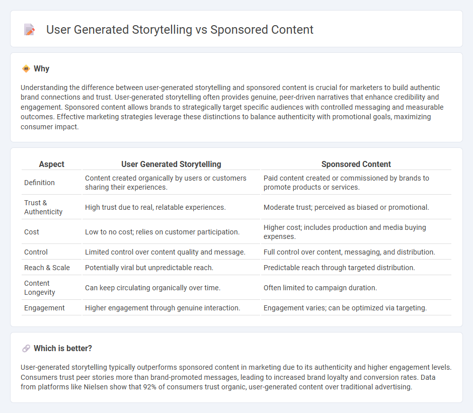 User Generated Storytelling vs Sponsored Content in Marketing