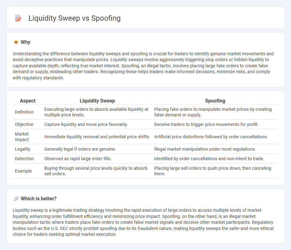 Liquidity Sweep vs Spoofing in Trading