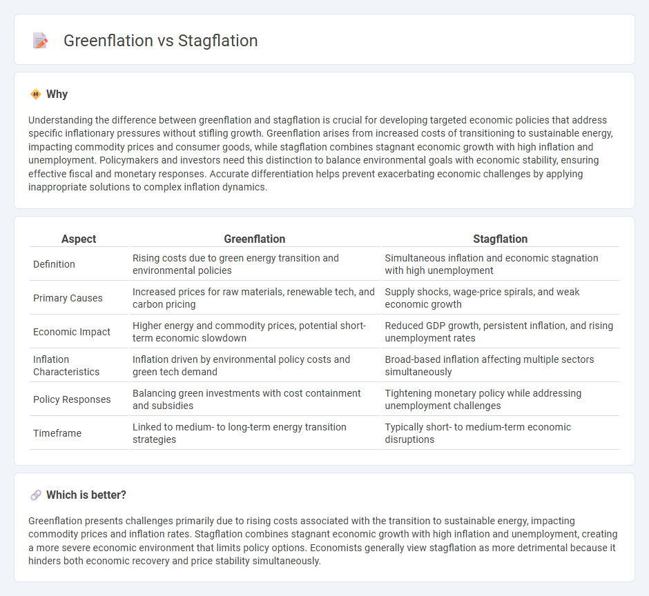 Greenflation vs Stagflation in Economy