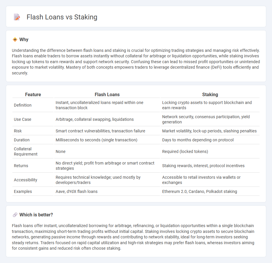 Flash Loans vs Staking in Trading