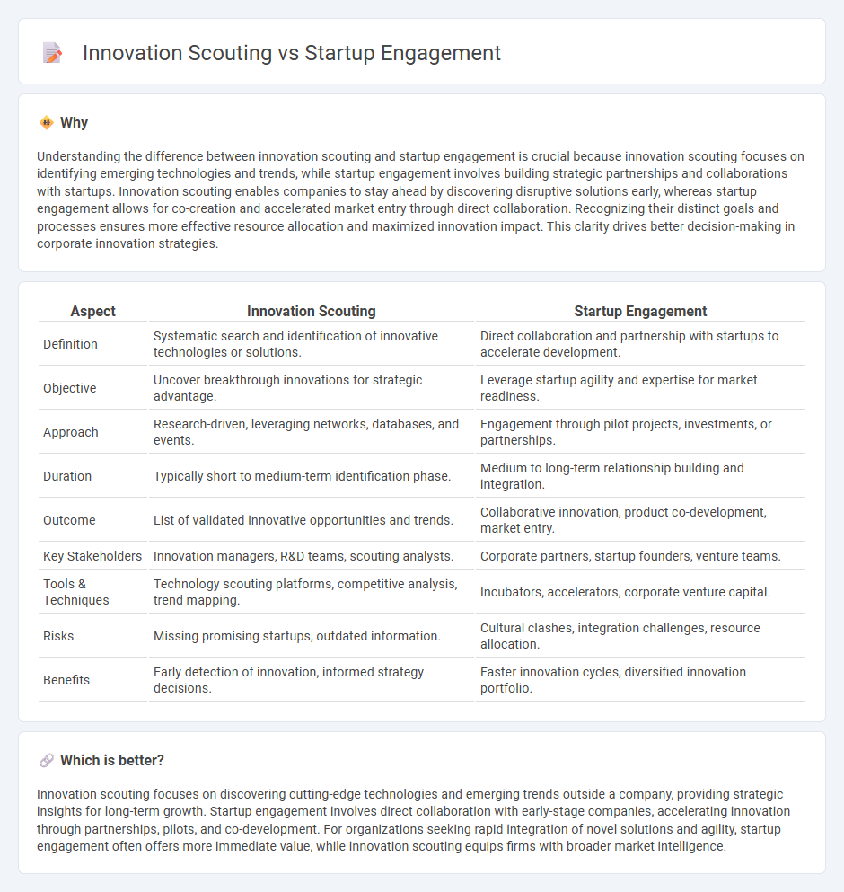 Innovation Scouting vs Startup Engagement in Consulting