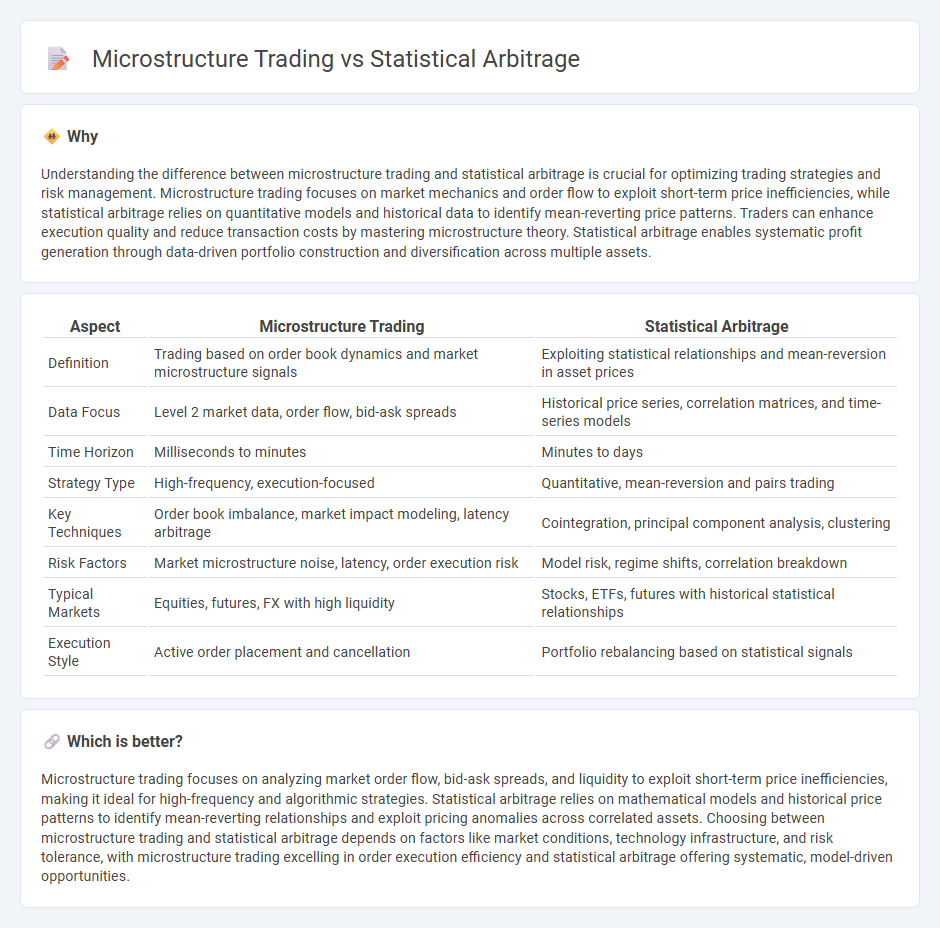 Microstructure Trading vs Statistical Arbitrage in Trading