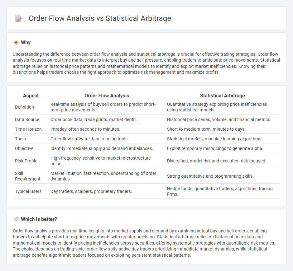 Order Flow Analysis vs Statistical Arbitrage in Trading
