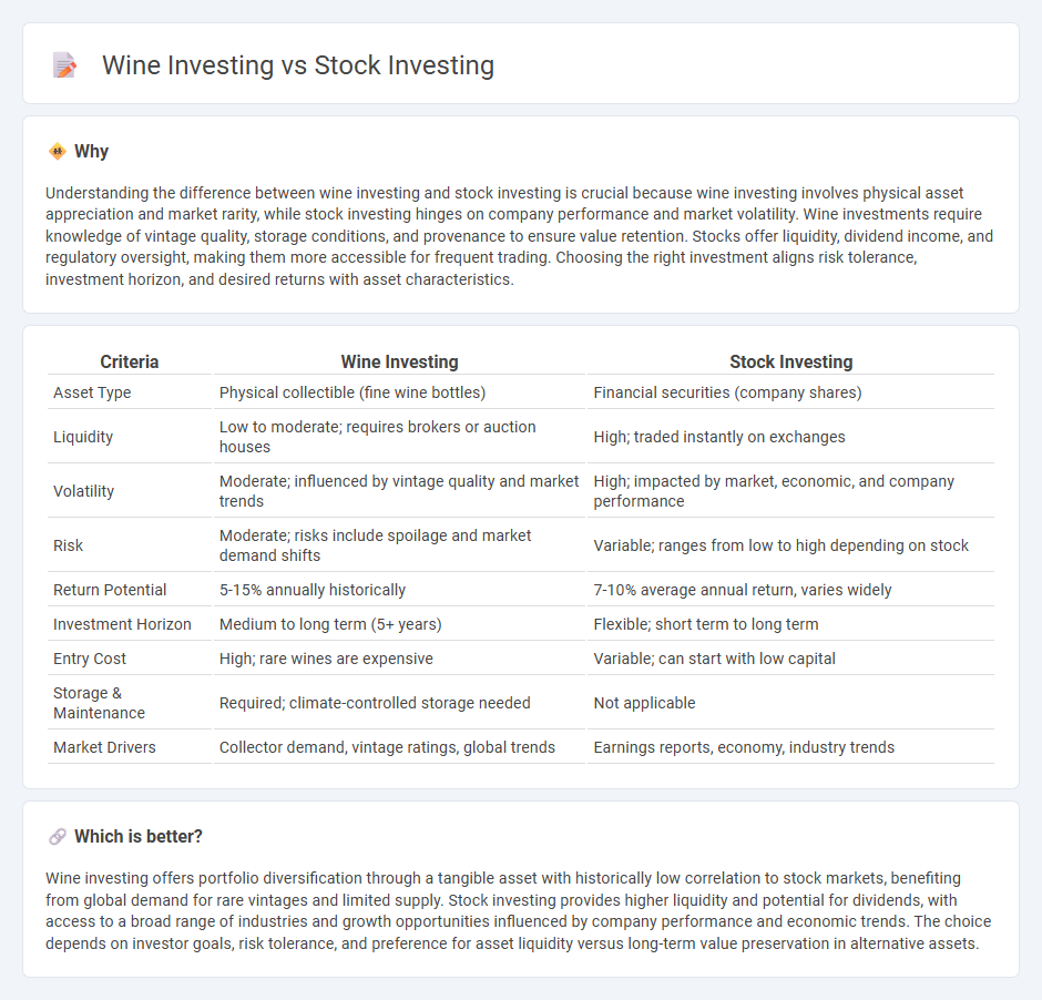 Wine Investing vs Stock Investing in Investment