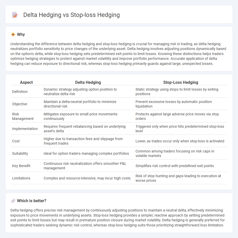 Delta Hedging vs Stop-Loss Hedging in Trading
