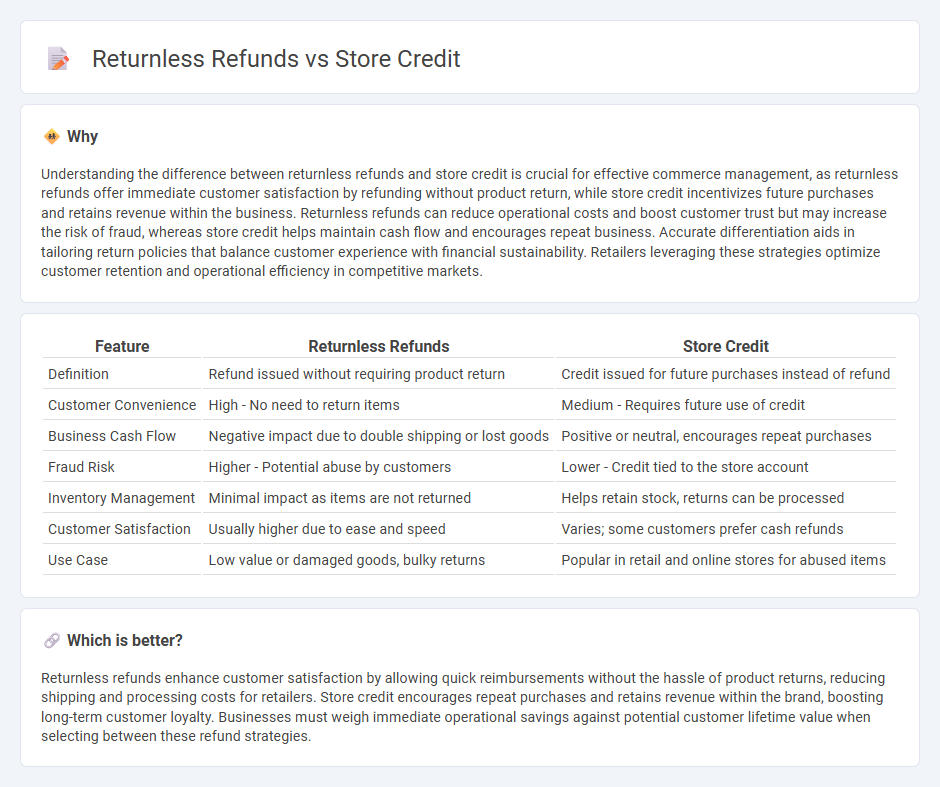 Returnless Refunds vs Store Credit in Commerce