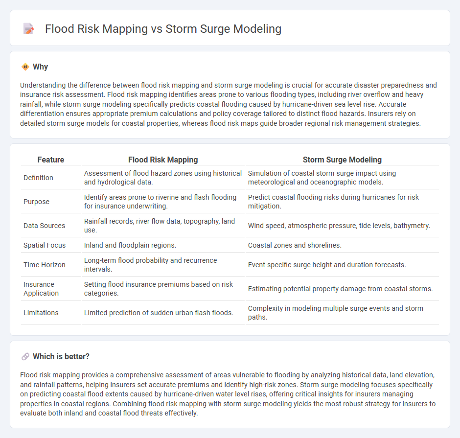 Flood Risk Mapping vs Storm Surge Modeling in Insurance
