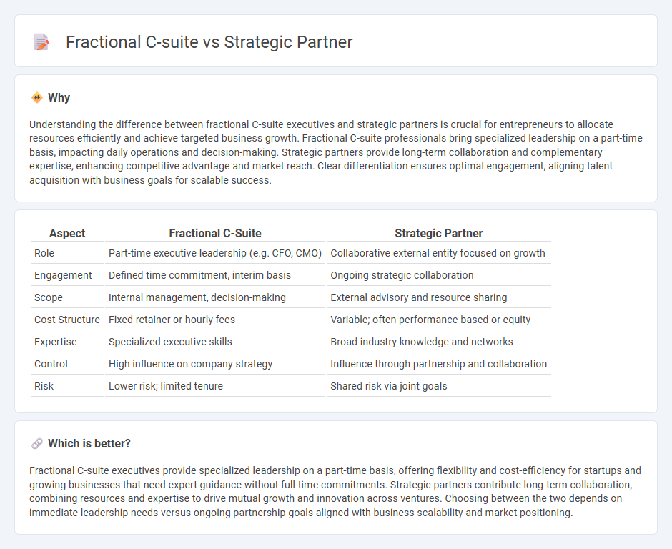 Fractional C-Suite vs Strategic Partner in Entrepreneurship