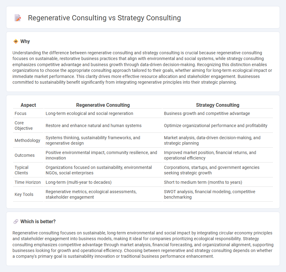 Regenerative Consulting vs Strategy Consulting in Consulting
