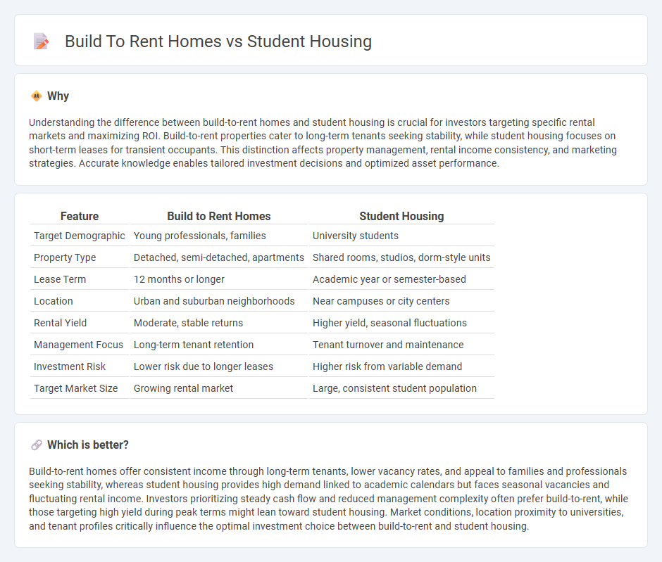 Build To Rent Homes vs Student Housing in Real Estate