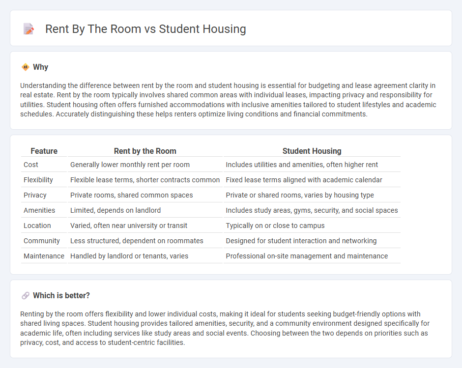 Rent By The Room vs Student Housing in Real Estate