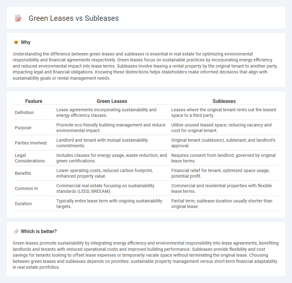 Green Leases vs Subleases in Real Estate