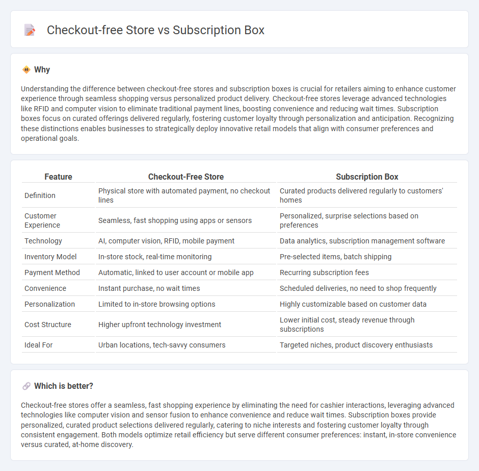 Checkout-Free Store vs Subscription Box in Retail