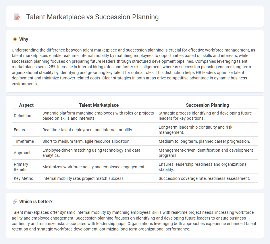 Talent Marketplace vs Succession Planning in Management