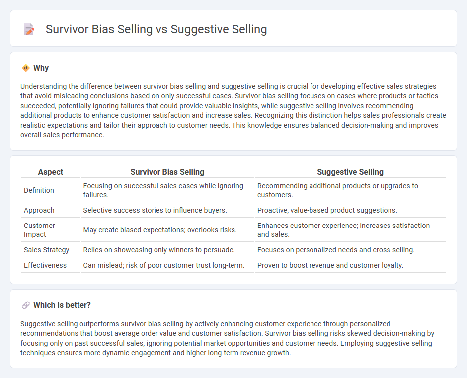 Survivor Bias Selling vs Suggestive Selling in Sales