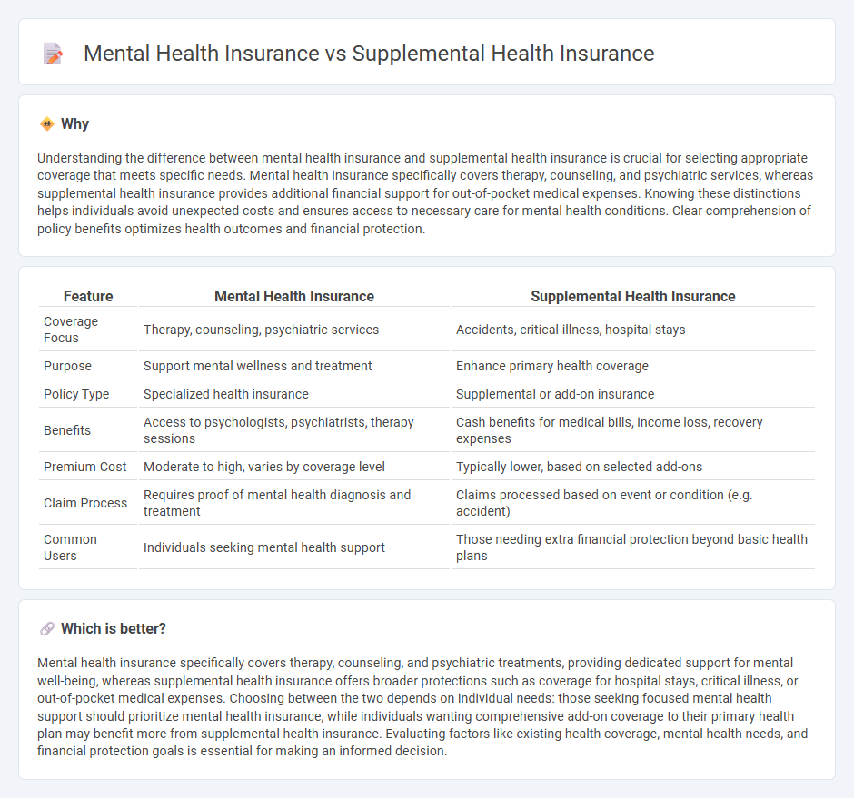 Mental Health Insurance vs Supplemental Health Insurance in Insurance