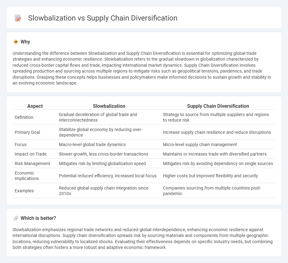 Slowbalization vs Supply Chain Diversification in Economy