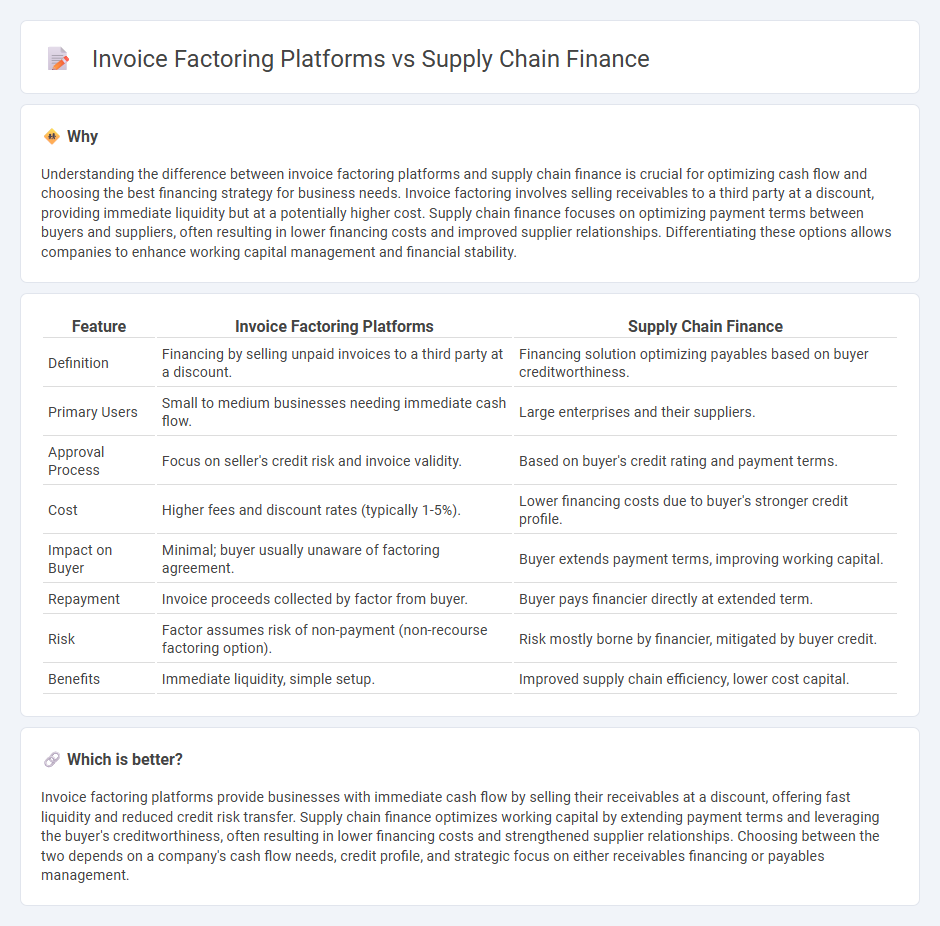 Invoice Factoring Platforms vs Supply Chain Finance in Accounting