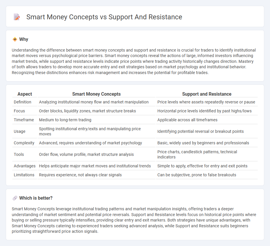 Smart Money Concepts vs Support And Resistance in Trading