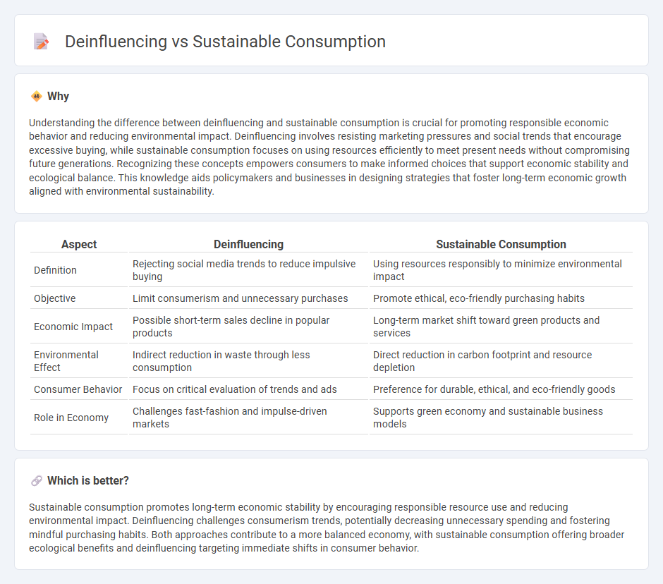 Deinfluencing vs Sustainable Consumption in Economy