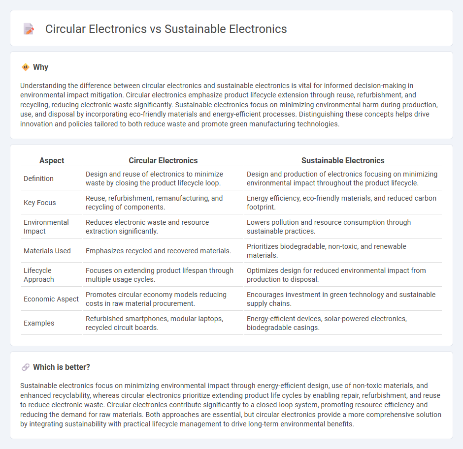 Circular Electronics vs Sustainable Electronics in Technology