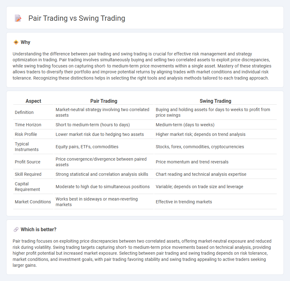 Pair Trading vs Swing Trading in Trading