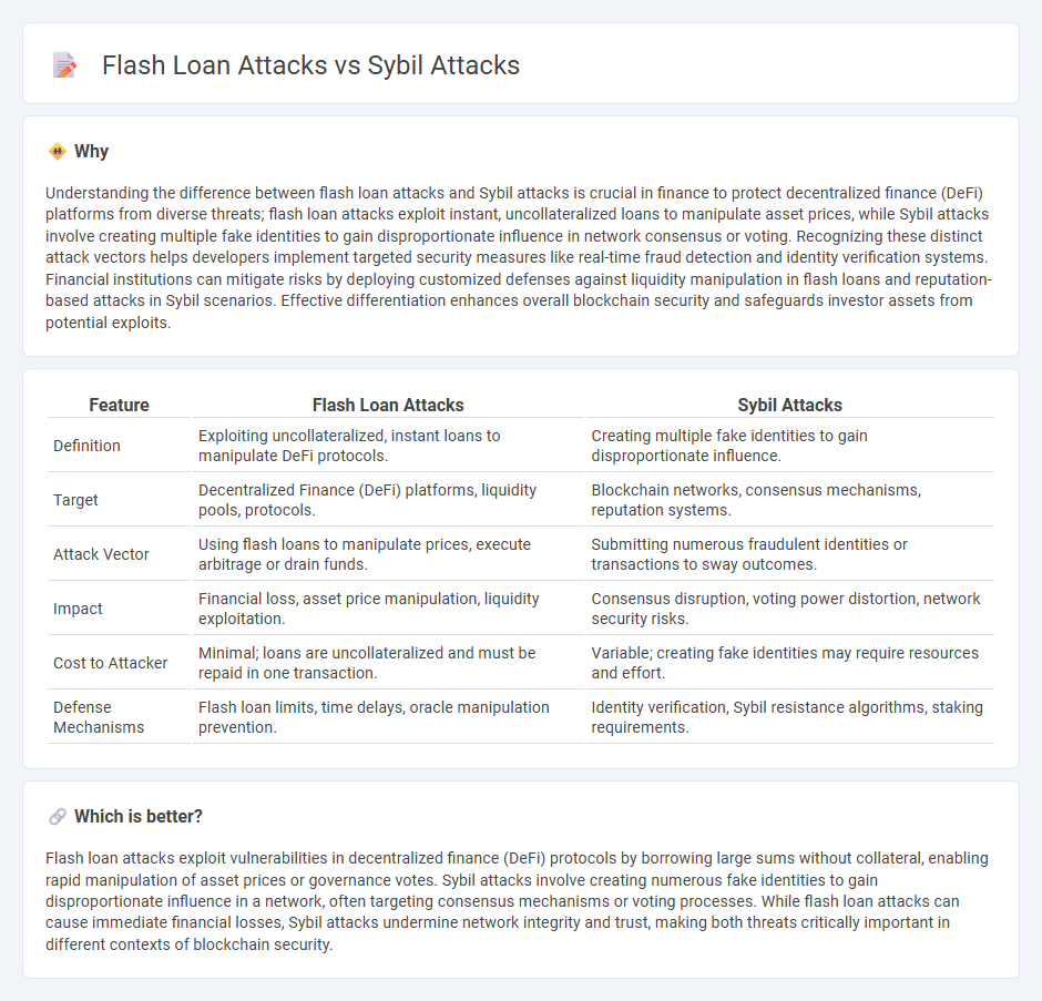 Flash Loan Attacks vs Sybil Attacks in Finance