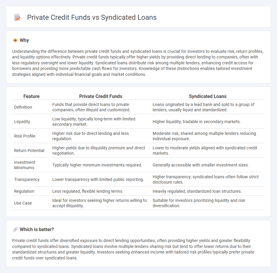Private Credit Funds vs Syndicated Loans in Investment