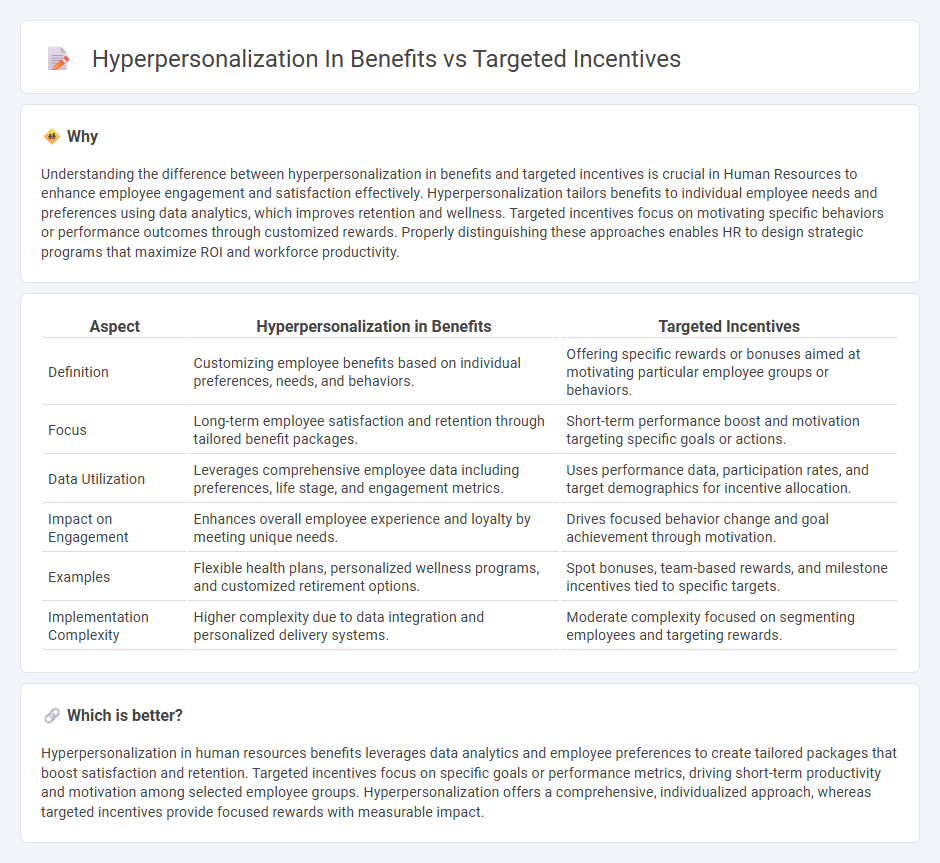 Hyperpersonalization In Benefits vs Targeted Incentives in Human Resources