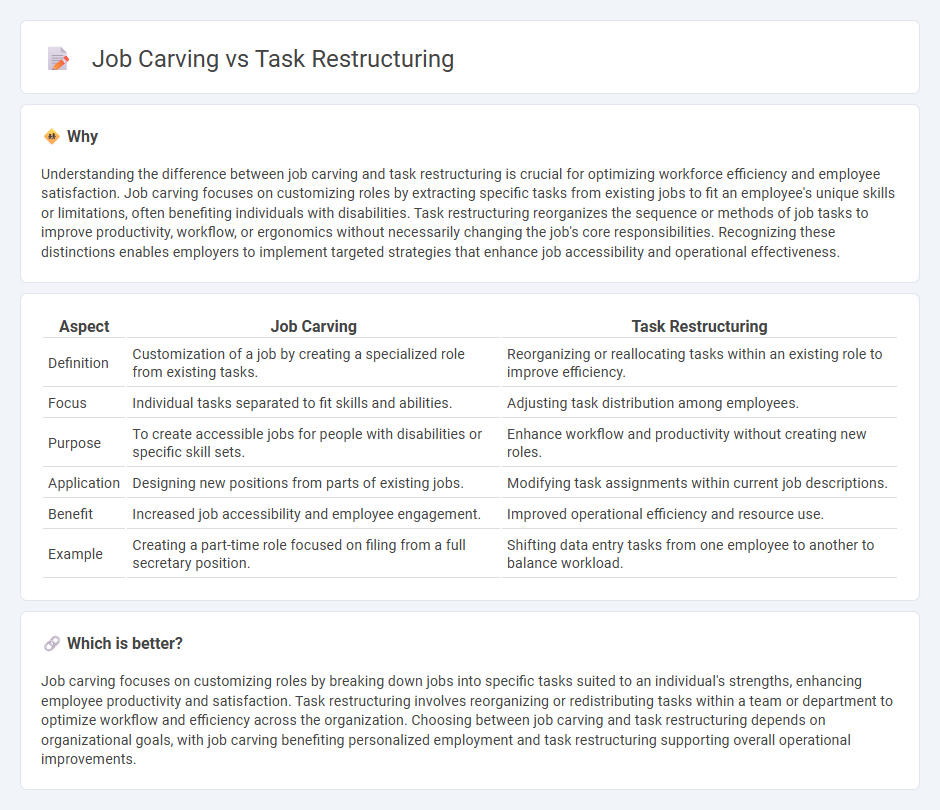 Job Carving vs Task Restructuring in Employment