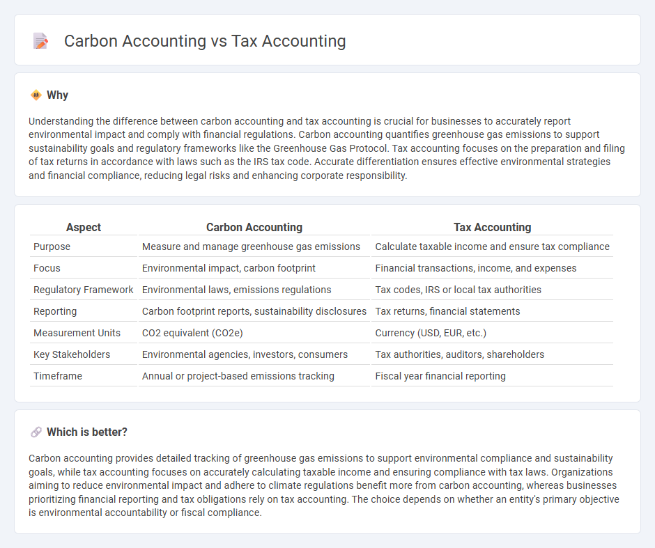 Carbon Accounting vs Tax Accounting in Accounting