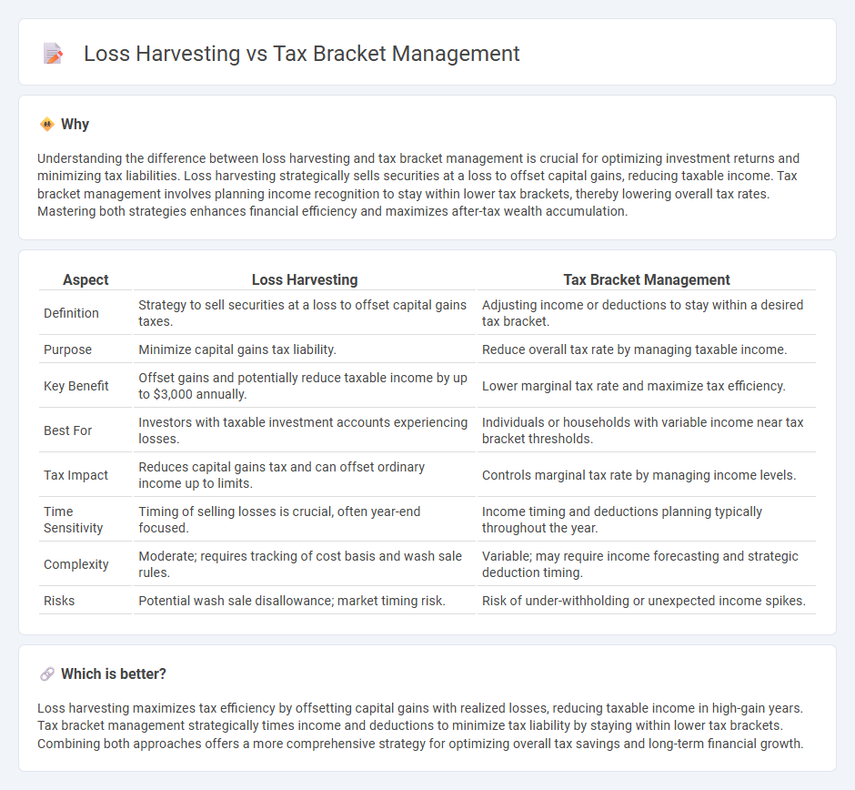 Loss Harvesting vs Tax Bracket Management in Finance