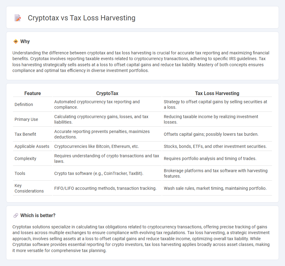 Cryptotax vs Tax Loss Harvesting in Accounting
