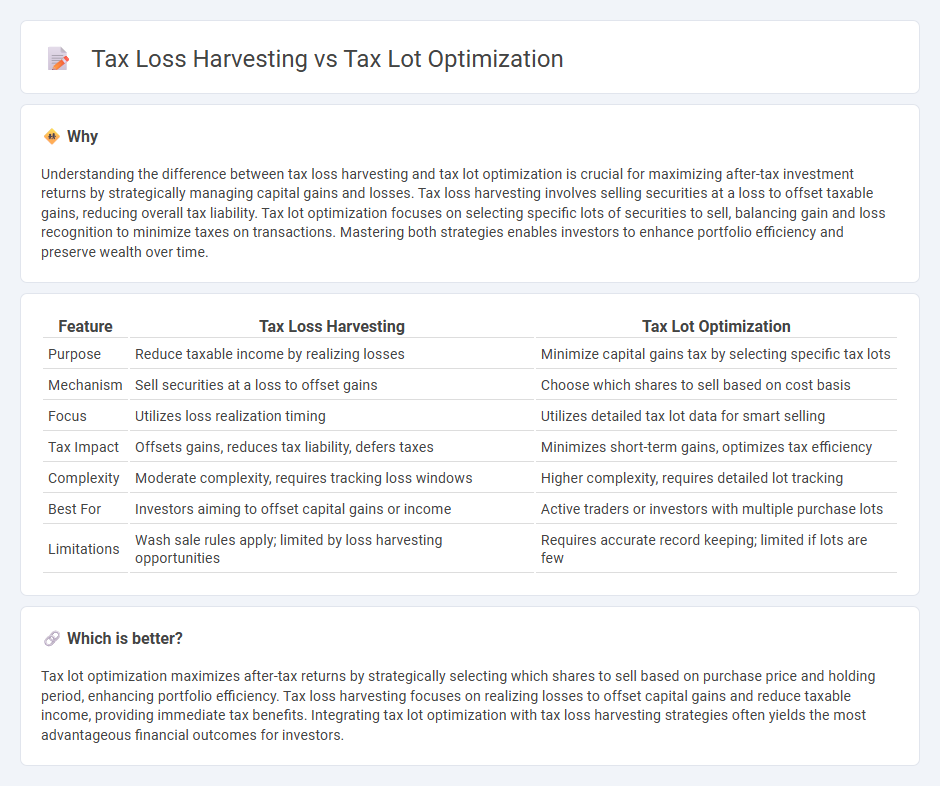 Tax Loss Harvesting vs Tax Lot Optimization in Finance