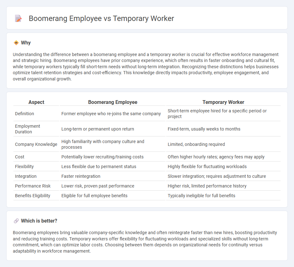 Boomerang Employee vs Temporary Worker in Employment