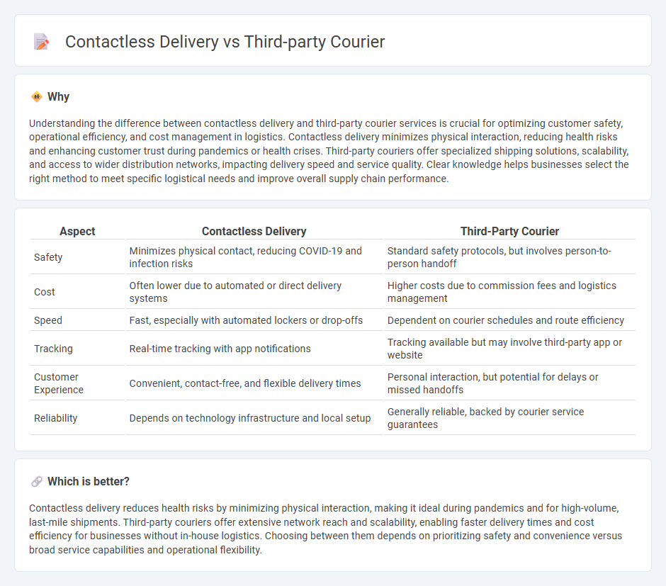 Contactless Delivery vs Third-Party Courier in Logistics