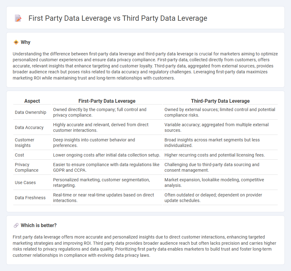 First Party Data Leverage vs Third Party Data Leverage in Marketing