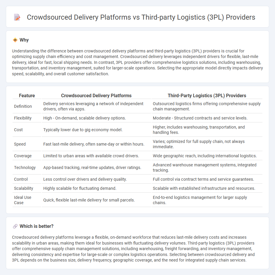 Crowdsourced Delivery Platforms vs Third-Party Logistics (3Pl) Providers in Logistics