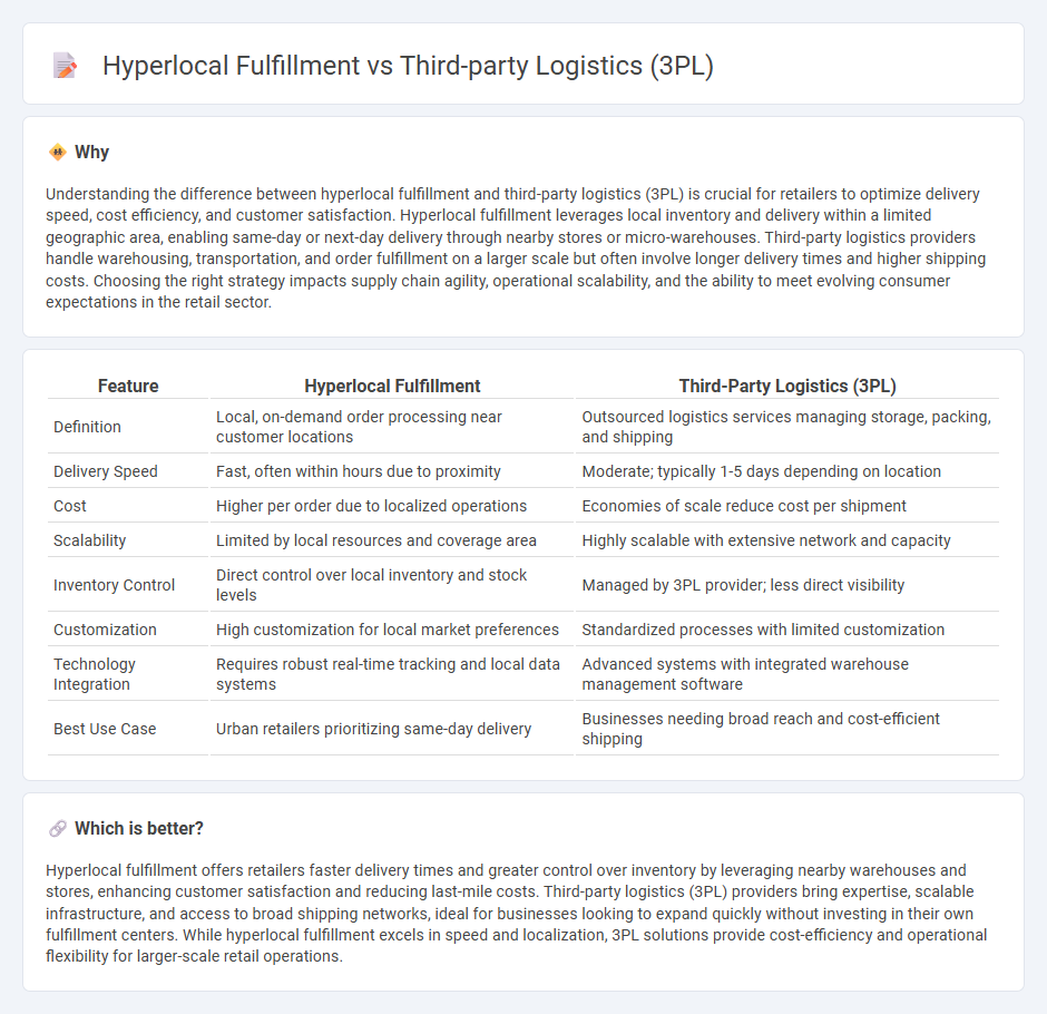 Hyperlocal Fulfillment vs Third-Party Logistics (3Pl) in Retail